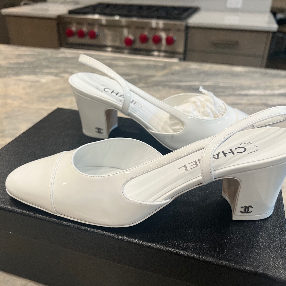 White Chanel Coco Slings